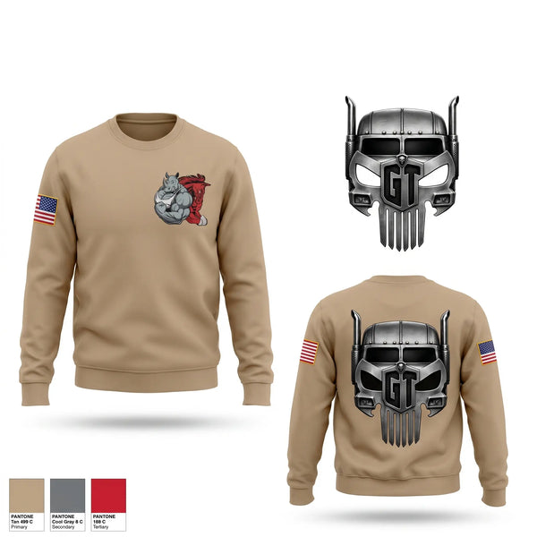 Crew Neck Sweatshirt, 801 REDHORSE TRAINING, Air Force, Teamtime, Team time, sublimation, custom sports apparel, team uniforms, spirit wear, spiritwear, sports uniforms, custom shirts, team store, custom team store, fundraiser sports, apparel fundraiser