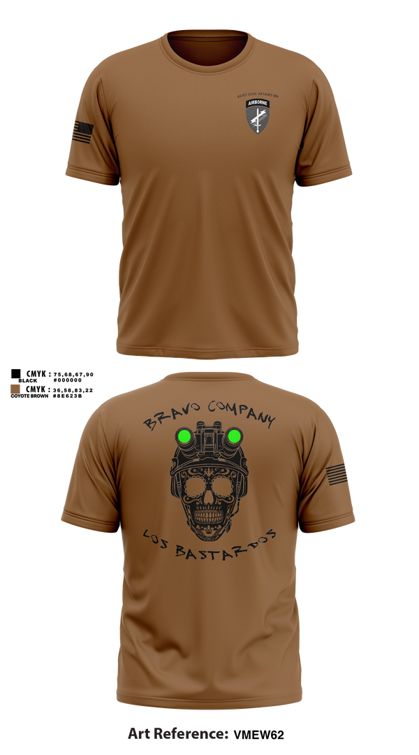 Old School Cotton Feel Shirt, 451 B Co Los Bastardos451 B Co Los Bastardos, Army, Teamtime, Team time, sublimation, custom sports apparel, team uniforms, spirit wear, spiritwear, sports uniforms, custom shirts, team store, custom team store, fundraiser sports, apparel fundraiser