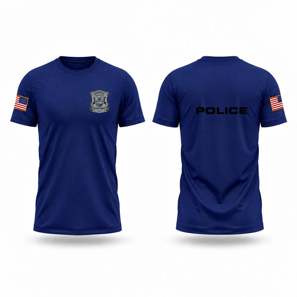 Old School Cotton Feel Shirt, Ferndale Police Department, Police, Teamtime, Team time, sublimation, custom sports apparel, team uniforms, spirit wear, spiritwear, sports uniforms, custom shirts, team store, custom team store, fundraiser sports, apparel fundraiser