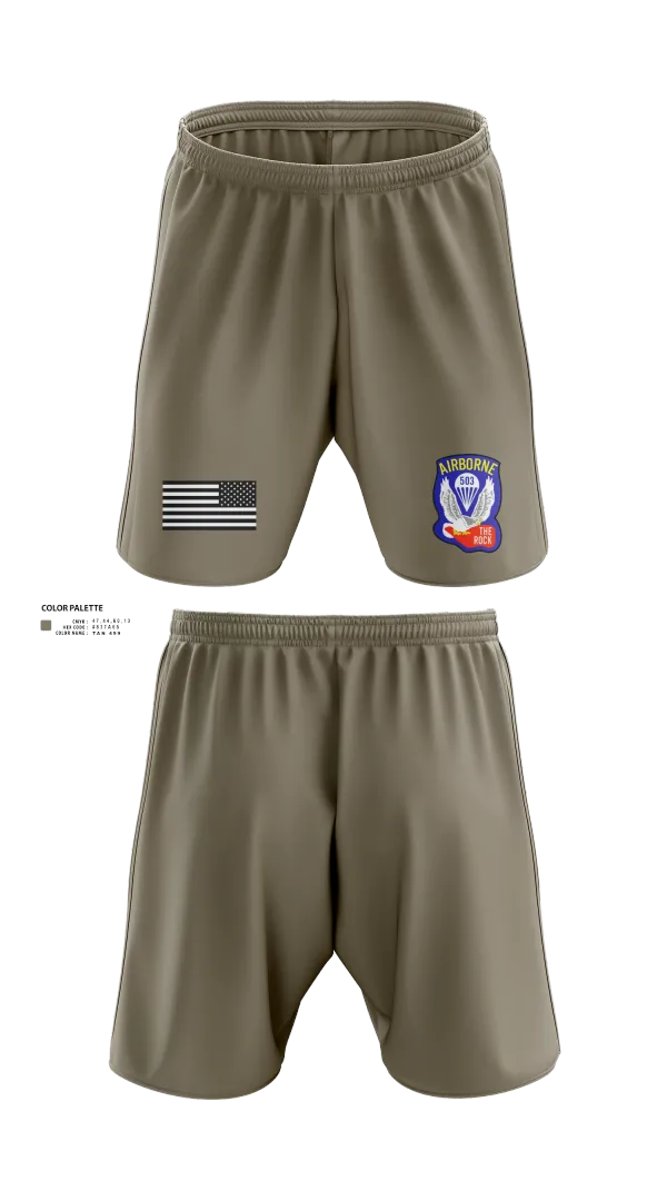 Athletic Shorts With Pockets, 1st Battalion 503rd Infantry Regiment, , Teamtime, Team time, sublimation, custom sports apparel, team uniforms, spirit wear, spiritwear, sports uniforms, custom shirts, team store, custom team store, fundraiser sports, apparel fundraiser