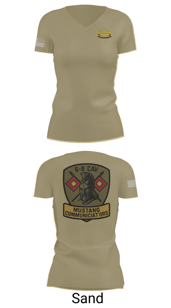 Womens Short Sleeve Vneck Shirt, 6-8 CAV, , Teamtime, Team time, sublimation, custom sports apparel, team uniforms, spirit wear, spiritwear, sports uniforms, custom shirts, team store, custom team store, fundraiser sports, apparel fundraiser