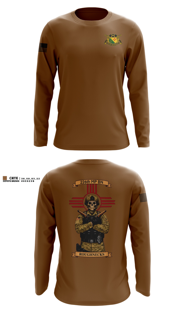 Long Sleeve Performance Shirt, HHD 226TH MP BN, Army, Teamtime, Team time, sublimation, custom sports apparel, team uniforms, spirit wear, spiritwear, sports uniforms, custom shirts, team store, custom team store, fundraiser sports, apparel fundraiser
