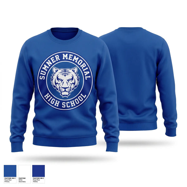Crew Neck Sweatshirt, Sumner Memorial High School Soccer, Men's Soccer, Teamtime, Team time, sublimation, custom sports apparel, team uniforms, spirit wear, spiritwear, sports uniforms, custom shirts, team store, custom team store, fundraiser sports, apparel fundraiser
