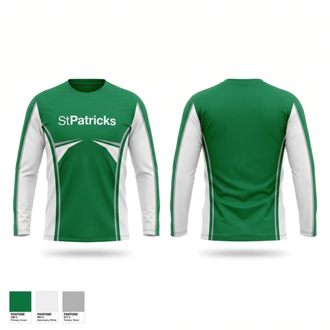 Long Sleeve Performance Shirt, St.Patrick’s, Men's Basketball, Teamtime, Team time, sublimation, custom sports apparel, team uniforms, spirit wear, spiritwear, sports uniforms, custom shirts, team store, custom team store, fundraiser sports, apparel fundraiser