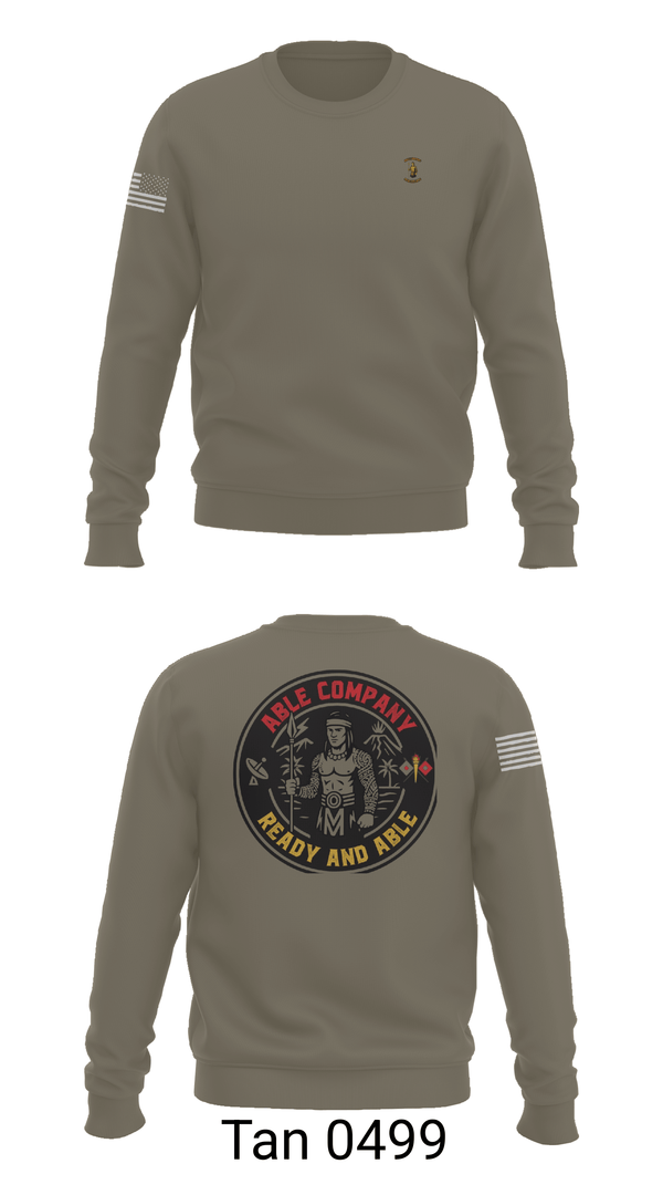 Crew Neck Sweatshirt, 307TH ESB-E, Army, Teamtime, Team time, sublimation, custom sports apparel, team uniforms, spirit wear, spiritwear, sports uniforms, custom shirts, team store, custom team store, fundraiser sports, apparel fundraiser
