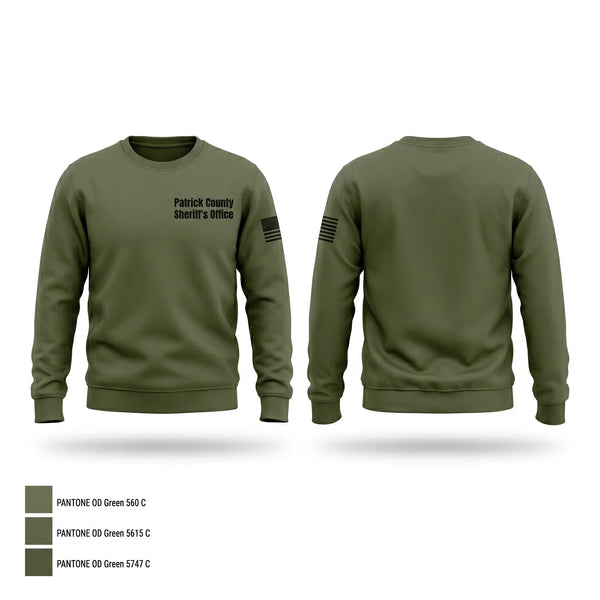 Crew Neck Sweatshirt, Patrick County Sheriff’s Office, Police, Teamtime, Team time, sublimation, custom sports apparel, team uniforms, spirit wear, spiritwear, sports uniforms, custom shirts, team store, custom team store, fundraiser sports, apparel fundraiser