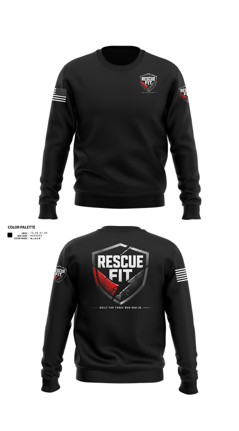 Crew Neck Sweatshirt, Rescue FitRescue Fit, Fire Department, Teamtime, Team time, sublimation, custom sports apparel, team uniforms, spirit wear, spiritwear, sports uniforms, custom shirts, team store, custom team store, fundraiser sports, apparel fundraiser