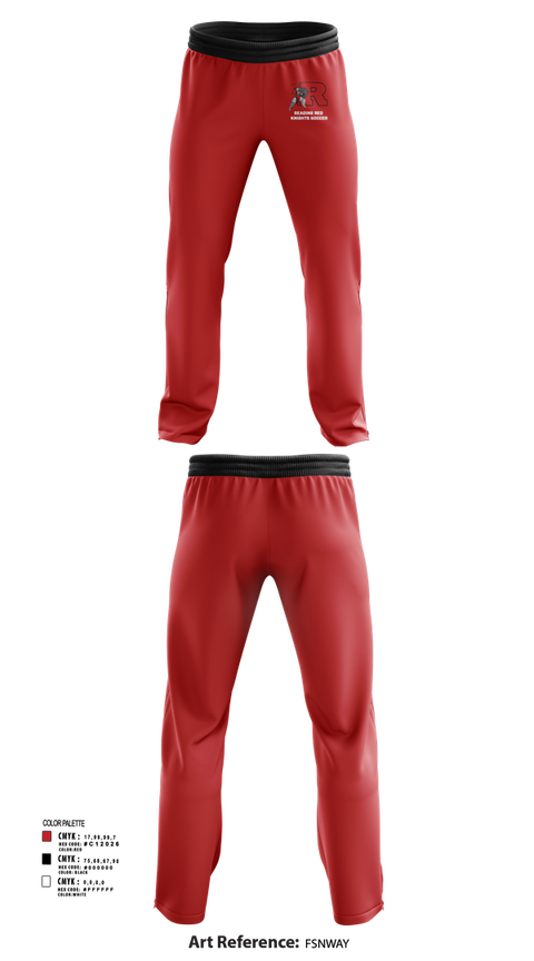 Sweatpants, Reading Red Knights Soccer, Women's Soccer, Teamtime, Team time, sublimation, custom sports apparel, team uniforms, spirit wear, spiritwear, sports uniforms, custom shirts, team store, custom team store, fundraiser sports, apparel fundraiser