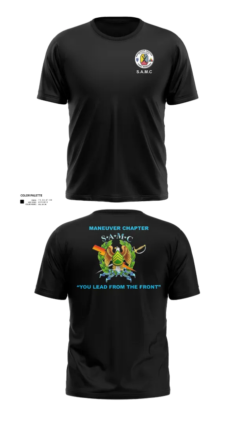 Old School Cotton Feel Shirt, MCoE Sergeant Audie Murphy Club (SMAC), Army, Teamtime, Team time, sublimation, custom sports apparel, team uniforms, spirit wear, spiritwear, sports uniforms, custom shirts, team store, custom team store, fundraiser sports, apparel fundraiser