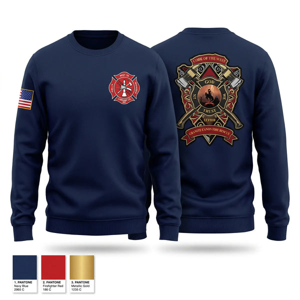 Crew Neck Sweatshirt, LCFD 10, Fire Department, Teamtime, Team time, sublimation, custom sports apparel, team uniforms, spirit wear, spiritwear, sports uniforms, custom shirts, team store, custom team store, fundraiser sports, apparel fundraiser