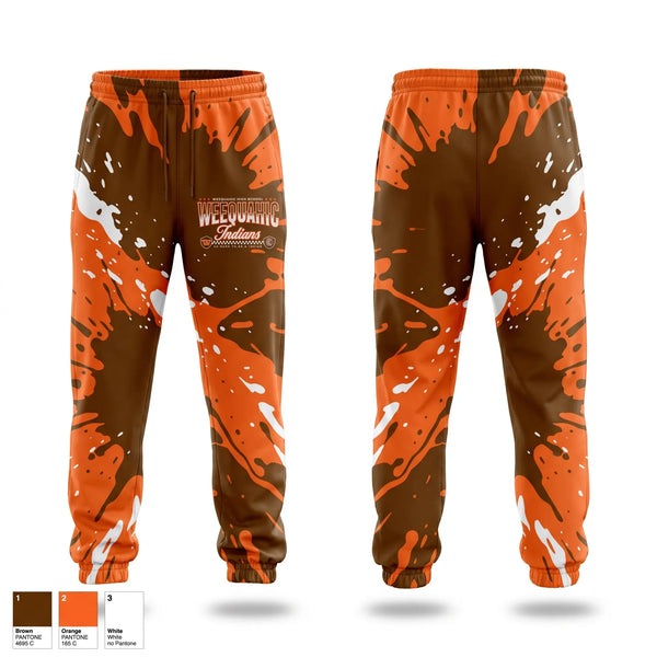 Sweatpants, Weequahic Indians, , Teamtime, Team time, sublimation, custom sports apparel, team uniforms, spirit wear, spiritwear, sports uniforms, custom shirts, team store, custom team store, fundraiser sports, apparel fundraiser