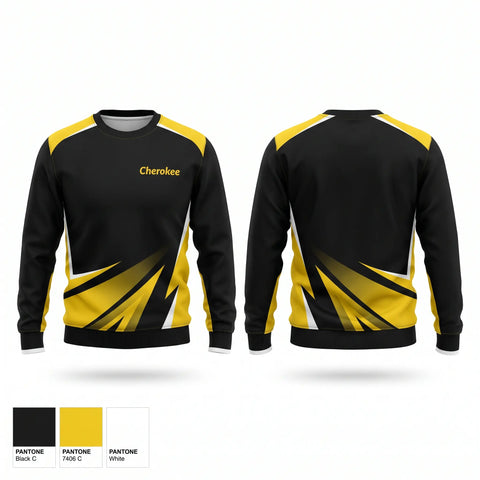 Crew Neck Sweatshirt, Cherokee, Cross Country, Teamtime, Team time, sublimation, custom sports apparel, team uniforms, spirit wear, spiritwear, sports uniforms, custom shirts, team store, custom team store, fundraiser sports, apparel fundraiser