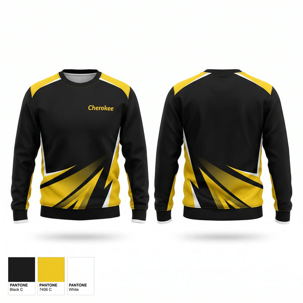 Crew Neck Sweatshirt, Cherokee, Cross Country, Teamtime, Team time, sublimation, custom sports apparel, team uniforms, spirit wear, spiritwear, sports uniforms, custom shirts, team store, custom team store, fundraiser sports, apparel fundraiser