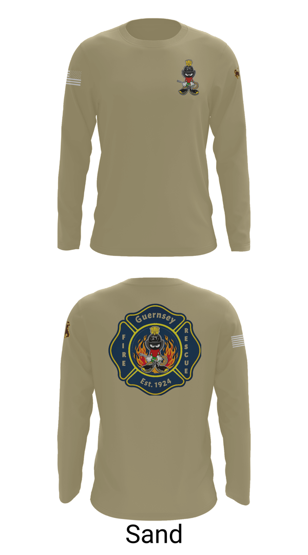 Long Sleeve Performance Shirt, Guernsey Fire & Rescue, , Teamtime, Team time, sublimation, custom sports apparel, team uniforms, spirit wear, spiritwear, sports uniforms, custom shirts, team store, custom team store, fundraiser sports, apparel fundraiser