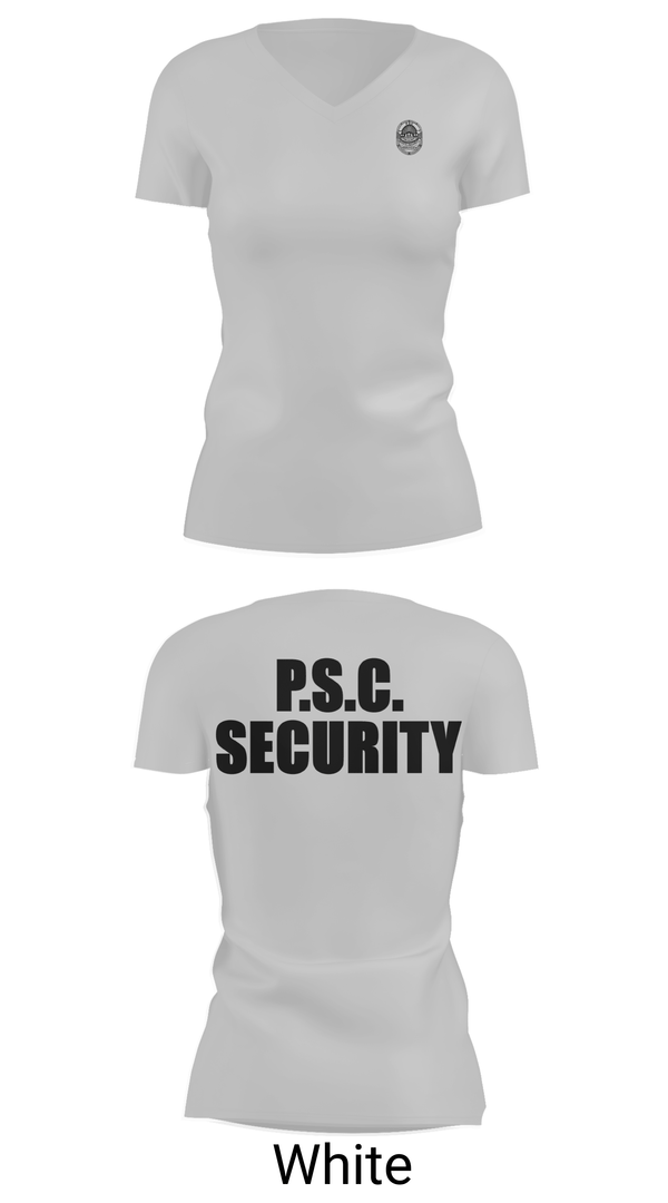 Womens Short Sleeve Vneck Shirt, Security, Police, Teamtime, Team time, sublimation, custom sports apparel, team uniforms, spirit wear, spiritwear, sports uniforms, custom shirts, team store, custom team store, fundraiser sports, apparel fundraiser
