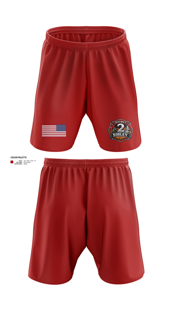 Athletic Shorts With Pockets, Sibley District 2, Fire Department, Teamtime, Team time, sublimation, custom sports apparel, team uniforms, spirit wear, spiritwear, sports uniforms, custom shirts, team store, custom team store, fundraiser sports, apparel fundraiser