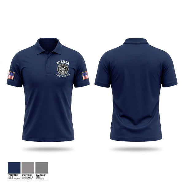 Short Sleeve Performance Polo, Weiner fire department, Fire Department, Teamtime, Team time, sublimation, custom sports apparel, team uniforms, spirit wear, spiritwear, sports uniforms, custom shirts, team store, custom team store, fundraiser sports, apparel fundraiser