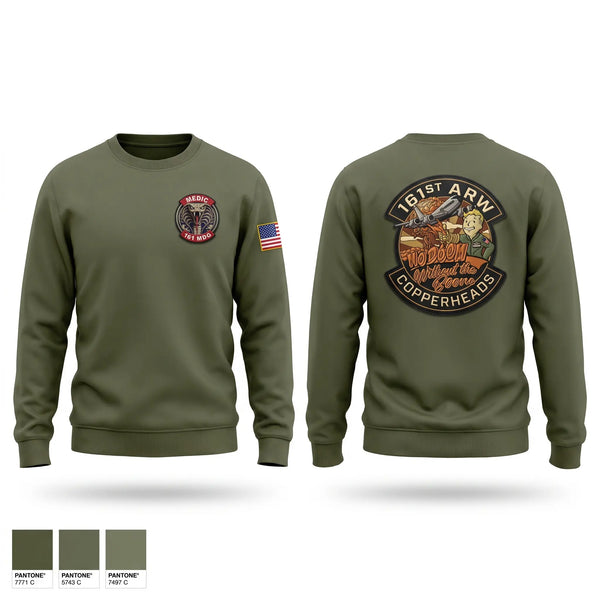 Crew Neck Sweatshirt, 161 MDG Copperheads, Air Force, Teamtime, Team time, sublimation, custom sports apparel, team uniforms, spirit wear, spiritwear, sports uniforms, custom shirts, team store, custom team store, fundraiser sports, apparel fundraiser