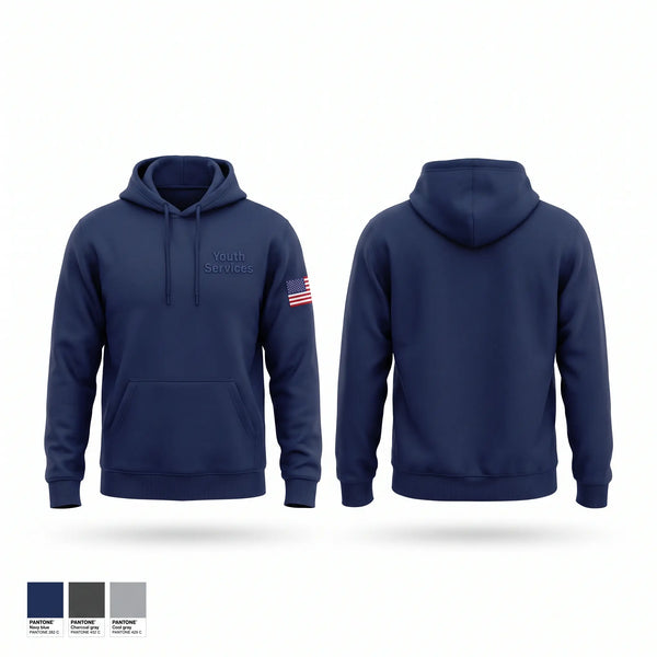 Hoodie, Youth Services, Police, Teamtime, Team time, sublimation, custom sports apparel, team uniforms, spirit wear, spiritwear, sports uniforms, custom shirts, team store, custom team store, fundraiser sports, apparel fundraiser