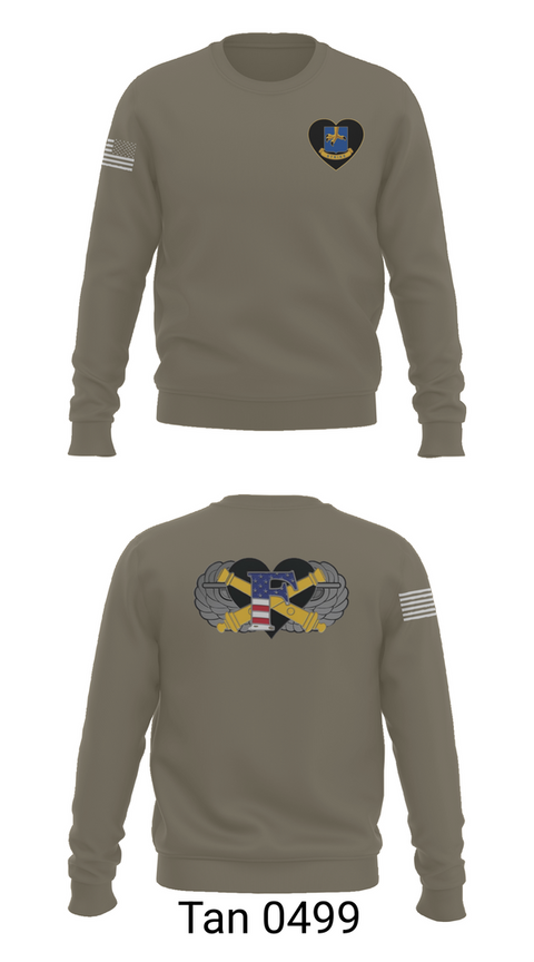 Crew Neck Sweatshirt, Freedom BTRY, 1-320th FAR, , Teamtime, Team time, sublimation, custom sports apparel, team uniforms, spirit wear, spiritwear, sports uniforms, custom shirts, team store, custom team store, fundraiser sports, apparel fundraiser