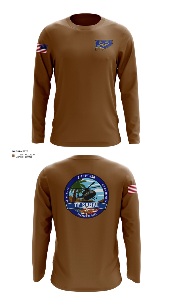 Long Sleeve Performance Shirt, TF Sabal, National Guard, Teamtime, Team time, sublimation, custom sports apparel, team uniforms, spirit wear, spiritwear, sports uniforms, custom shirts, team store, custom team store, fundraiser sports, apparel fundraiser