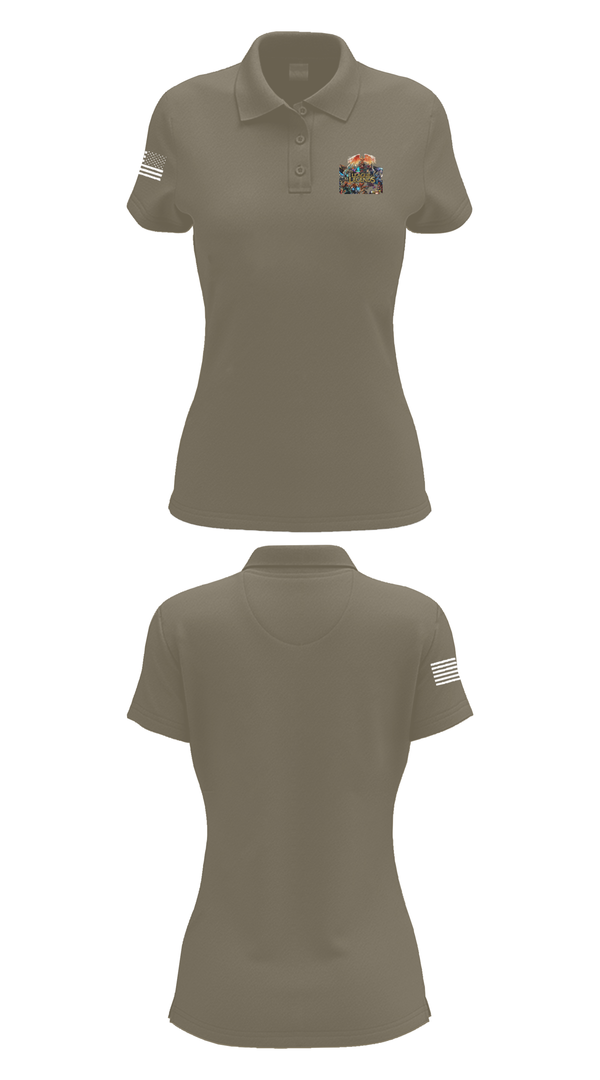 Womens Short Sleeve Performance Polo, USA Dwight d eisenhower, , Teamtime, Team time, sublimation, custom sports apparel, team uniforms, spirit wear, spiritwear, sports uniforms, custom shirts, team store, custom team store, fundraiser sports, apparel fundraiser