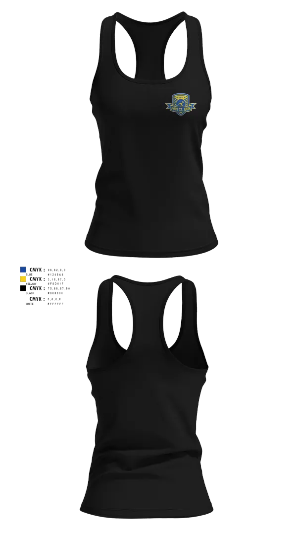 Womens Track Singlet, Port St John United Soccer Club, Men's Soccer, Teamtime, Team time, sublimation, custom sports apparel, team uniforms, spirit wear, spiritwear, sports uniforms, custom shirts, team store, custom team store, fundraiser sports, apparel fundraiser