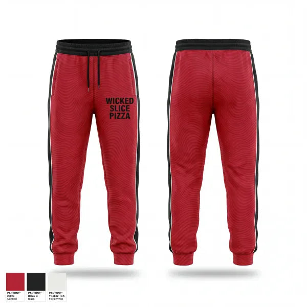 Sweatpants, Wicked Slice Pizza, Softball, Teamtime, Team time, sublimation, custom sports apparel, team uniforms, spirit wear, spiritwear, sports uniforms, custom shirts, team store, custom team store, fundraiser sports, apparel fundraiser
