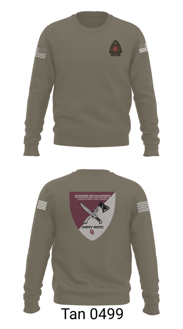 Crew Neck Sweatshirt, FY 25-26 OU RC, Army, Teamtime, Team time, sublimation, custom sports apparel, team uniforms, spirit wear, spiritwear, sports uniforms, custom shirts, team store, custom team store, fundraiser sports, apparel fundraiser