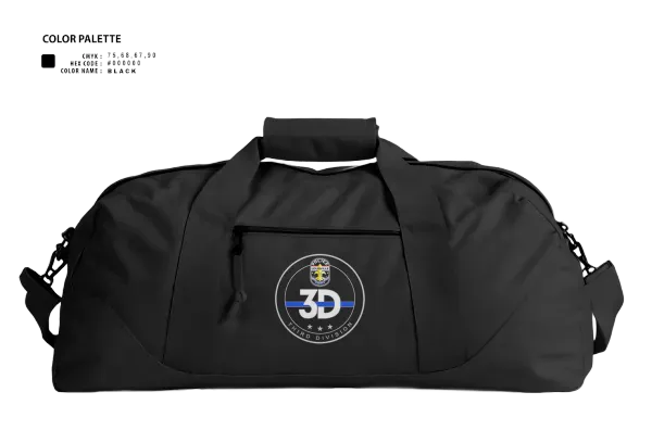 Duffle Bag, 3rd Division CIU, Police, Teamtime, Team time, sublimation, custom sports apparel, team uniforms, spirit wear, spiritwear, sports uniforms, custom shirts, team store, custom team store, fundraiser sports, apparel fundraiser