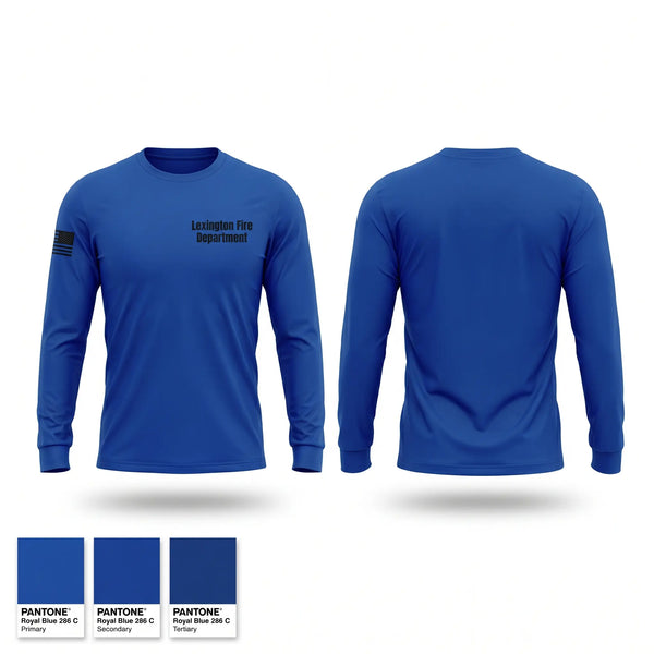 Long Sleeve Performance Shirt, Lexington Fire Department, Fire Department, Teamtime, Team time, sublimation, custom sports apparel, team uniforms, spirit wear, spiritwear, sports uniforms, custom shirts, team store, custom team store, fundraiser sports, apparel fundraiser