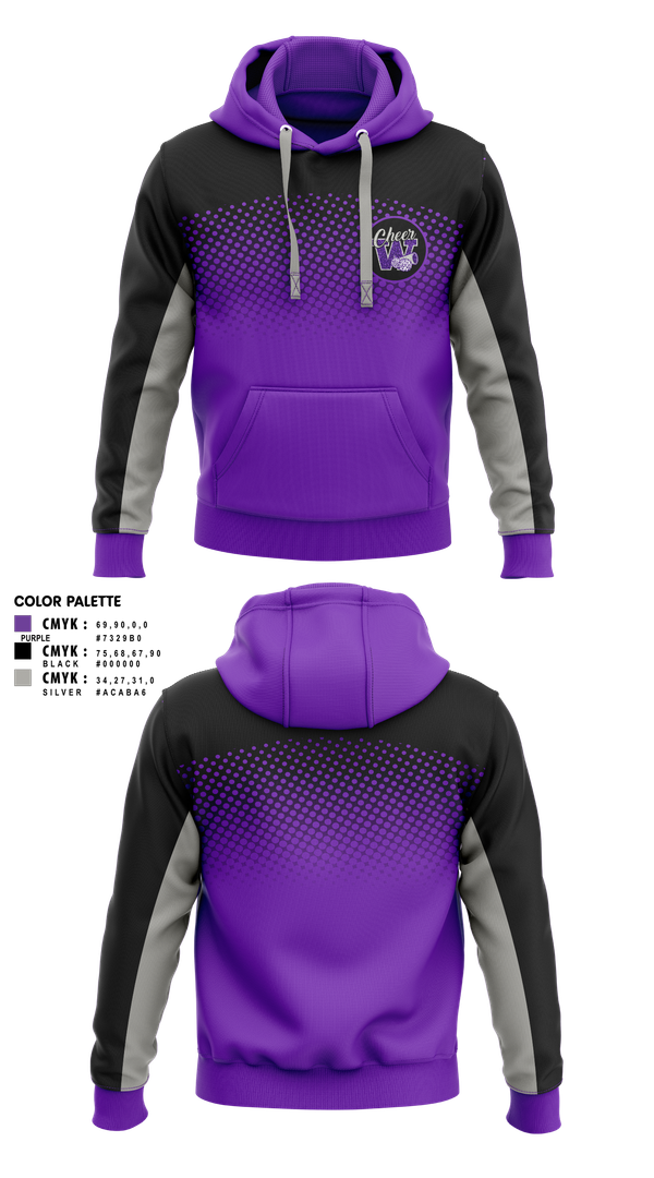 Hoodie, Soledad Warriors Cheer, Cheer, Teamtime, Team time, sublimation, custom sports apparel, team uniforms, spirit wear, spiritwear, sports uniforms, custom shirts, team store, custom team store, fundraiser sports, apparel fundraiser