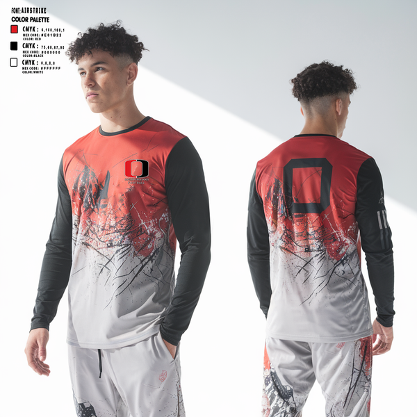 Long Sleeve Performance Shirt, Odessa R-VII Bulldogs Football, , Teamtime, Team time, sublimation, custom sports apparel, team uniforms, spirit wear, spiritwear, sports uniforms, custom shirts, team store, custom team store, fundraiser sports, apparel fundraiser