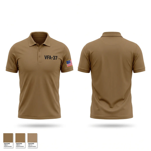 Short Sleeve Performance Polo, VFA-37, Navy, Teamtime, Team time, sublimation, custom sports apparel, team uniforms, spirit wear, spiritwear, sports uniforms, custom shirts, team store, custom team store, fundraiser sports, apparel fundraiser