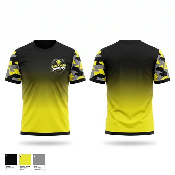 Short Sleeve Performance Shirt, Backyard Bombers, Softball, Teamtime, Team time, sublimation, custom sports apparel, team uniforms, spirit wear, spiritwear, sports uniforms, custom shirts, team store, custom team store, fundraiser sports, apparel fundraiser