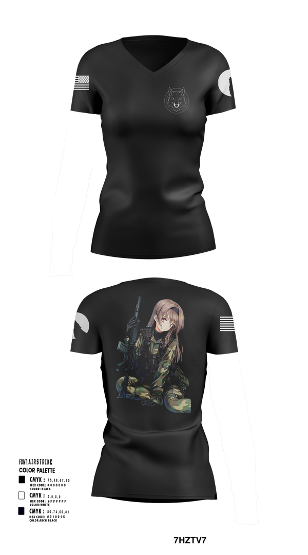 Womens Short Sleeve Vneck Shirt, The House of Wolves, , Teamtime, Team time, sublimation, custom sports apparel, team uniforms, spirit wear, spiritwear, sports uniforms, custom shirts, team store, custom team store, fundraiser sports, apparel fundraiser
