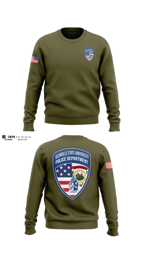 Crew Neck Sweatshirt, Woodville State University Police Department, Police, Teamtime, Team time, sublimation, custom sports apparel, team uniforms, spirit wear, spiritwear, sports uniforms, custom shirts, team store, custom team store, fundraiser sports, apparel fundraiser