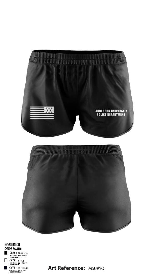 Ranger Panties, Anderson University Police Department, Police, Teamtime, Team time, sublimation, custom sports apparel, team uniforms, spirit wear, spiritwear, sports uniforms, custom shirts, team store, custom team store, fundraiser sports, apparel fundraiser