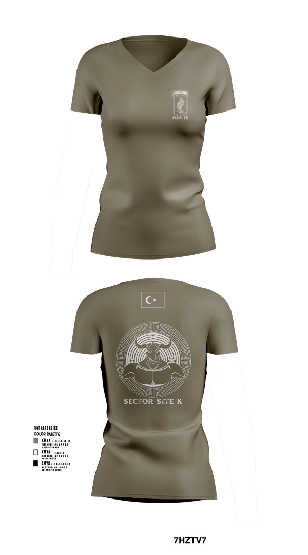 Womens Short Sleeve Vneck Shirt, 173RD ABN, Army, Teamtime, Team time, sublimation, custom sports apparel, team uniforms, spirit wear, spiritwear, sports uniforms, custom shirts, team store, custom team store, fundraiser sports, apparel fundraiser