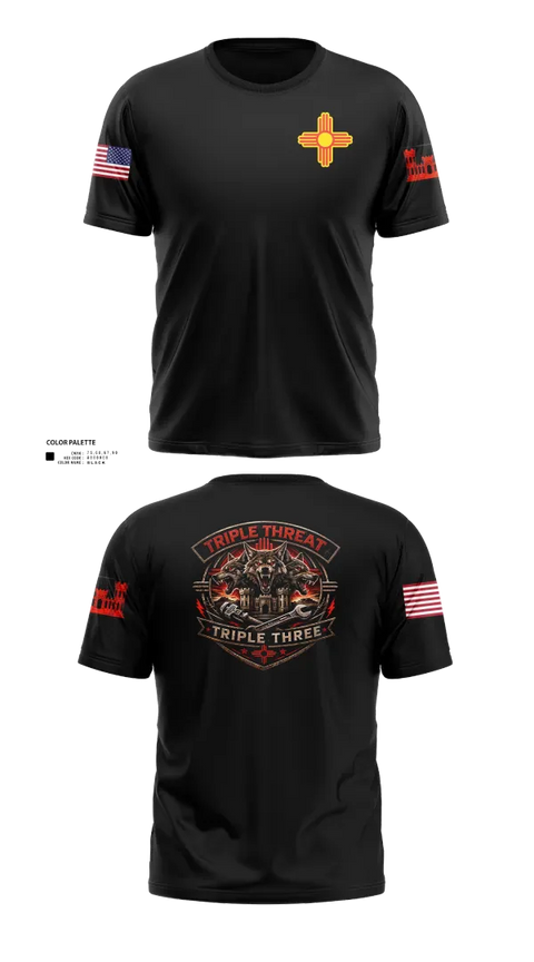 Short Sleeve Performance Shirt, 333rd Triple Threat 2, Army, Teamtime, Team time, sublimation, custom sports apparel, team uniforms, spirit wear, spiritwear, sports uniforms, custom shirts, team store, custom team store, fundraiser sports, apparel fundraiser
