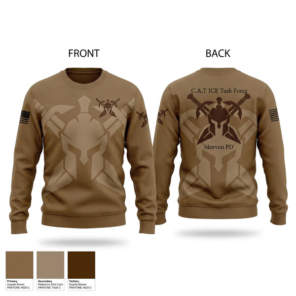 Crew Neck Sweatshirt, MORVEN POLICE DEPT, Police, Teamtime, Team time, sublimation, custom sports apparel, team uniforms, spirit wear, spiritwear, sports uniforms, custom shirts, team store, custom team store, fundraiser sports, apparel fundraiser