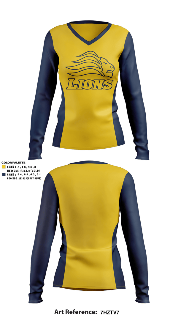 Women's Long Sleeve Vneck Shirt, Big Valley Christian High School Volleyball, Women's Volleyball, Teamtime, Team time, sublimation, custom sports apparel, team uniforms, spirit wear, spiritwear, sports uniforms, custom shirts, team store, custom team store, fundraiser sports, apparel fundraiser