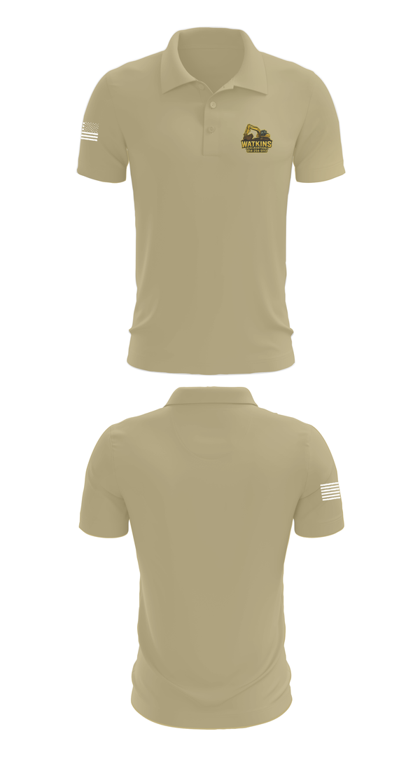 Short Sleeve Performance Polo, 252 EngineersWatkins Excavation, , Teamtime, Team time, sublimation, custom sports apparel, team uniforms, spirit wear, spiritwear, sports uniforms, custom shirts, team store, custom team store, fundraiser sports, apparel fundraiser