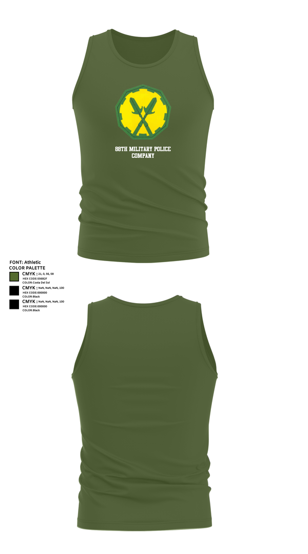 Tank Top, 88th Military Police Company, , Teamtime, Team time, sublimation, custom sports apparel, team uniforms, spirit wear, spiritwear, sports uniforms, custom shirts, team store, custom team store, fundraiser sports, apparel fundraiser