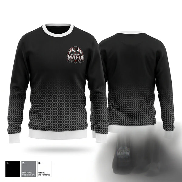Crew Neck Sweatshirt, Mid South Mafia, Baseball, Teamtime, Team time, sublimation, custom sports apparel, team uniforms, spirit wear, spiritwear, sports uniforms, custom shirts, team store, custom team store, fundraiser sports, apparel fundraiser