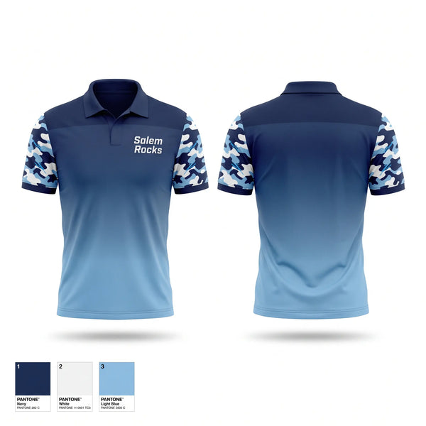 Short Sleeve Performance Polo, Salem Rocks, Swimming, Teamtime, Team time, sublimation, custom sports apparel, team uniforms, spirit wear, spiritwear, sports uniforms, custom shirts, team store, custom team store, fundraiser sports, apparel fundraiser