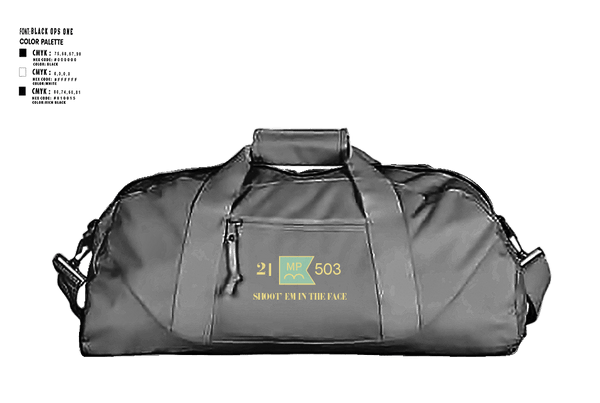 Duffle Bag, 21ST MILITARY POLICE COMPANY (AIRBORNE), Army, Teamtime, Team time, sublimation, custom sports apparel, team uniforms, spirit wear, spiritwear, sports uniforms, custom shirts, team store, custom team store, fundraiser sports, apparel fundraiser