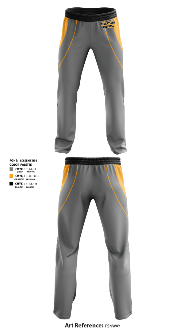Sweatpants, Relentless, Football, Teamtime, Team time, sublimation, custom sports apparel, team uniforms, spirit wear, spiritwear, sports uniforms, custom shirts, team store, custom team store, fundraiser sports, apparel fundraiser
