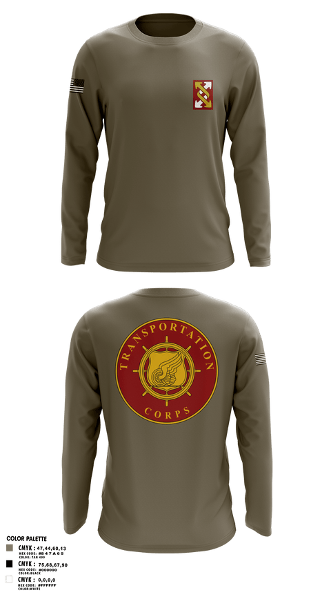 Long Sleeve Performance Polo, 993rd Transportation Company, Army, Teamtime, Team time, sublimation, custom sports apparel, team uniforms, spirit wear, spiritwear, sports uniforms, custom shirts, team store, custom team store, fundraiser sports, apparel fundraiser