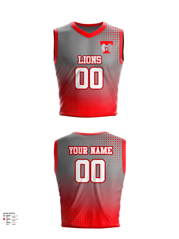 Mens Basketball Jersey, TMG Lions, Men's Basketball, Teamtime, Team time, sublimation, custom sports apparel, team uniforms, spirit wear, spiritwear, sports uniforms, custom shirts, team store, custom team store, fundraiser sports, apparel fundraiser